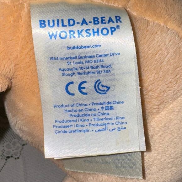 Build A Bear Asthma Allergy Friendly Brown Tan Teddy Plush Toy 2017 Snuggles - Picture 9 of 11